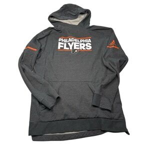Philadelphia Flyers Adidas XL Hoodie Team issue Climalite Grey Pullover NHL
